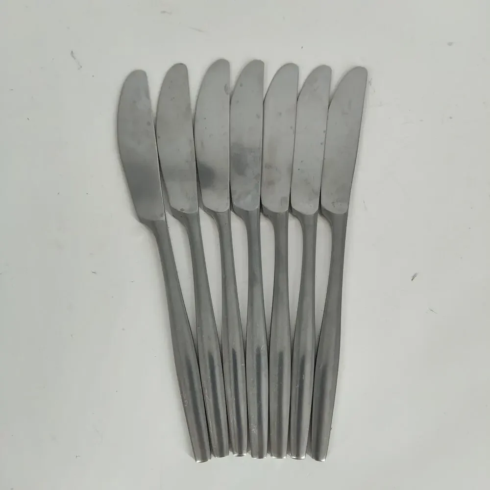 7X BK Variation V Butter Knives Dansk Designs Finland IHQ Stainless MCM